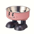Elevated Stainless Steel Pet Bowls — No-Spill Food & Water Set