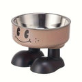 Elevated Stainless Steel Pet Bowls — No-Spill Food & Water Set