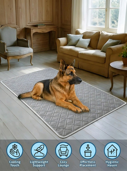 Washable Cooling Pad — Non-Slip Pet Bed Mat
